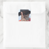 Sticker Carré le dr luke n'est pas impressionné (Sac)