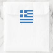 Sticker Carré Le Drapeau de Grèce (Sac)