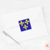 Sticker Carré Le drapeau médiéval de France (Enveloppe)