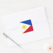 Sticker Carré Le drapeau philippin (Enveloppe)