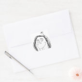 Sticker Carré Le Drawing de Your Child (Enveloppe)