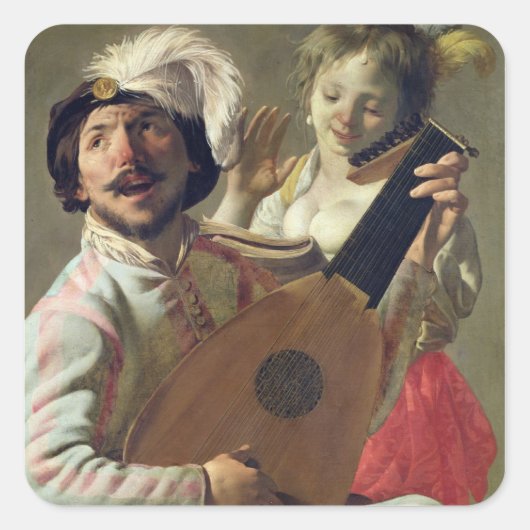 Sticker Carré Le Duet, 1628 (Devant)