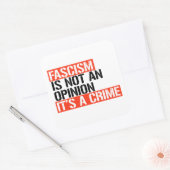 Sticker Carré Le fascisme n'est pas une opinion (Enveloppe)