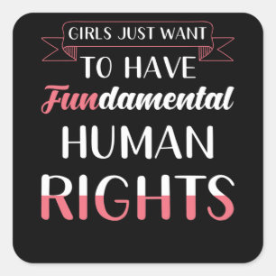 Sticker Carré Le féminisme dit