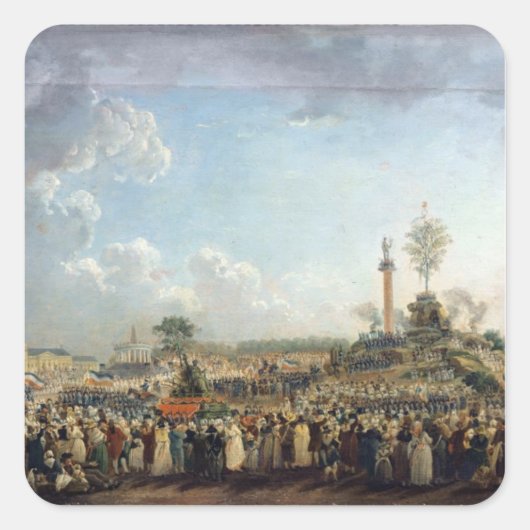 Sticker Carré Le Festival de l'Être Suprême (Devant)