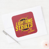 Sticker Carré Le Flash | Graphique "Frappes de foudre" (Enveloppe)