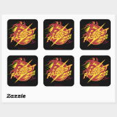 Sticker Carré Le Flash | L'Homme Le Plus Rapide Vit (Feuille)