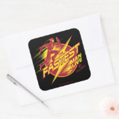 Sticker Carré Le Flash | L'Homme Le Plus Rapide Vit (Enveloppe)