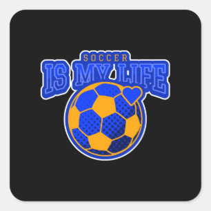 Sticker Carré Le football est ma vie