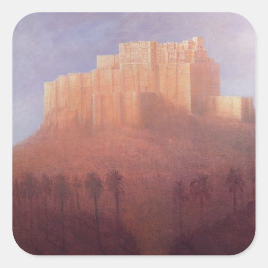 Sticker Carré Le fort de Jodhpur (Devant)