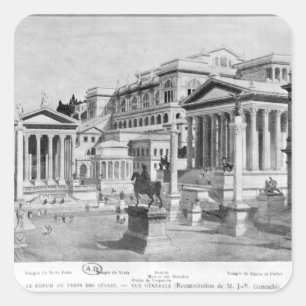 Sticker Carré Le forum romain de l'antiquité