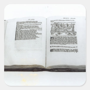 Sticker Carré Le Fox et les raisins