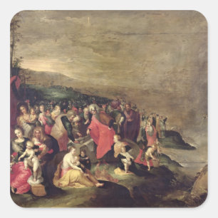 Sticker Carré Le franchissement de la mer Rouge