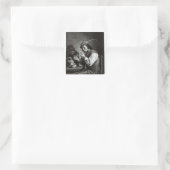 Sticker Carré Le fumeur flamand (Sac)