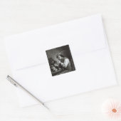 Sticker Carré Le fumeur flamand (Enveloppe)
