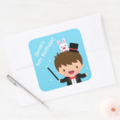 Sticker Carré Le garçon de magicien badine la fête (Enveloppe)