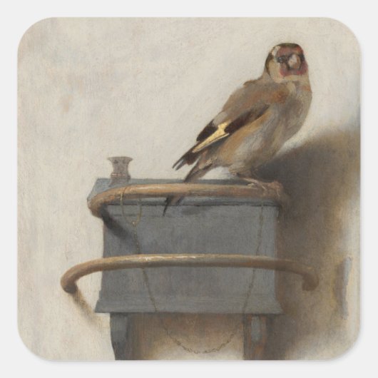 Sticker Carré Le Goldfinch (Devant)