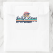 Sticker Carré Le golfe du Mexique reste salé et résiste à la pêc (Sac)