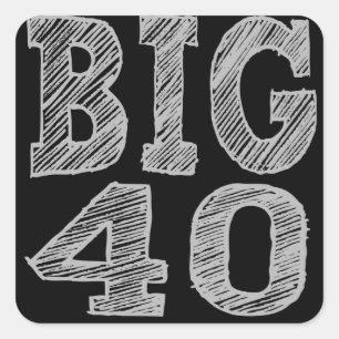 Sticker Carré Le grand 40 quarantième anniversaire