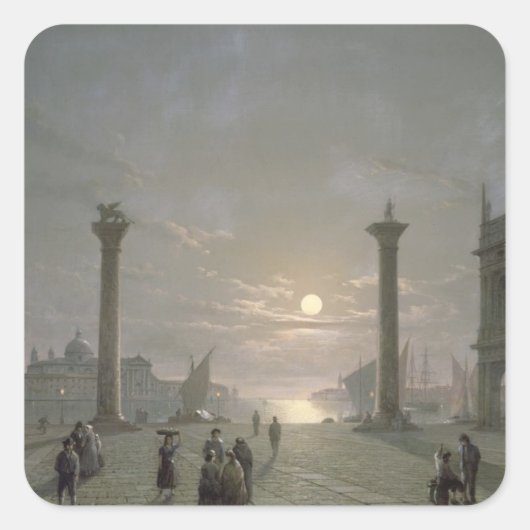 Sticker Carré Le Grand Canal De La Piazza San Marco (Devant)