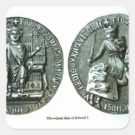 Sticker Carré Le grand joint d'Edouard I (Devant)