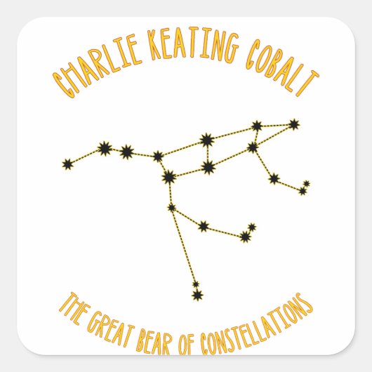 Sticker Carré Le grand ours (Devant)