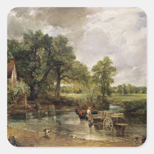 Sticker Carré Le Hay Wain, 1821 (Devant)