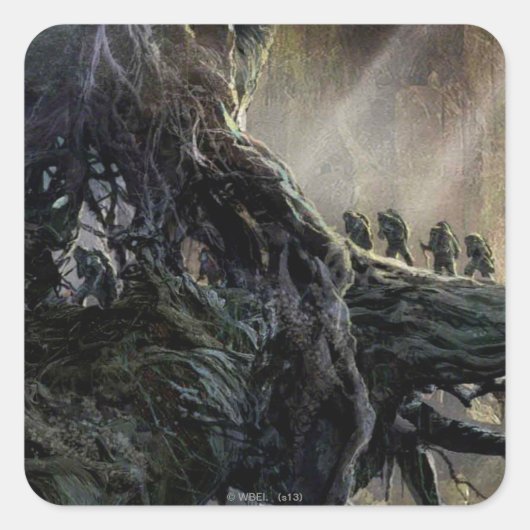 Sticker Carré LE HOBBIT : DESOLATION DE SMAUG™ Concept Art (Devant)