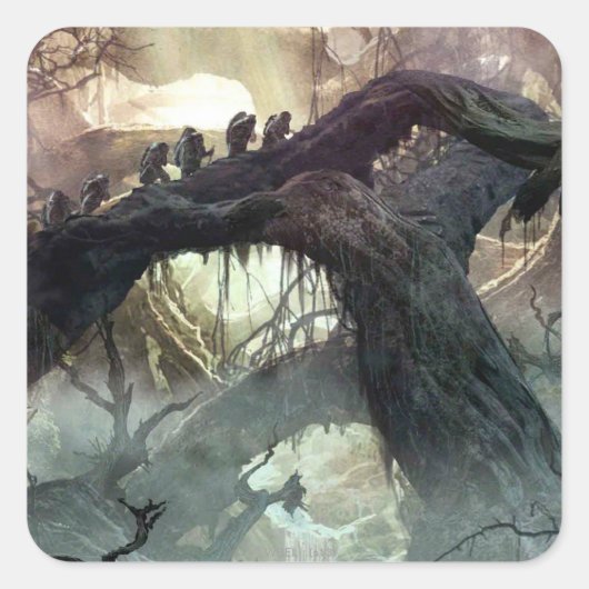 Sticker Carré LE HOBBIT : DESOLATION DE SMAUG™ Concept Art 2 (Devant)