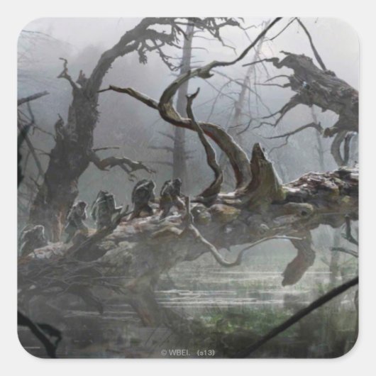 Sticker Carré LE HOBBIT : DESOLATION DU CONCEPT SMAUG™ Art 4 (Devant)