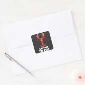 Sticker Carré Le Homard Dit Non Au Pot (Enveloppe)