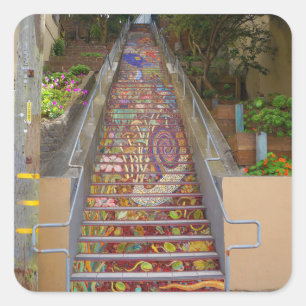 Sticker Carré Le jardin caché par San Francisco fait un pas les
