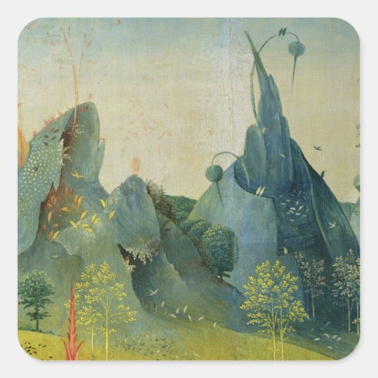 Sticker Carré Le jardin d'Éden (Devant)