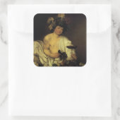 Sticker Carré Le jeune Bacchus (Sac)