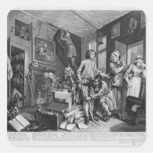 Sticker Carré Le jeune héritier prend la possession de