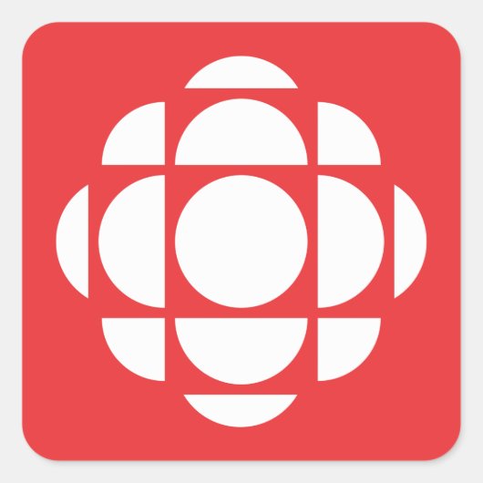 Sticker Carré  Le Joyau de CBC/Radio-Canada (Devant)