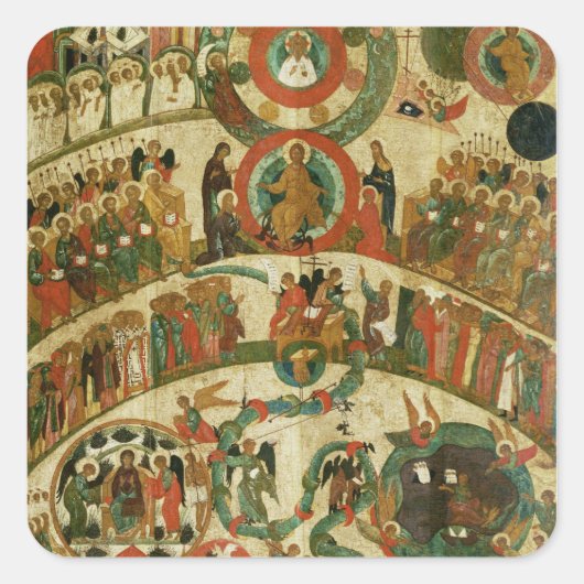 Sticker Carré Le jugement Dernier (Devant)