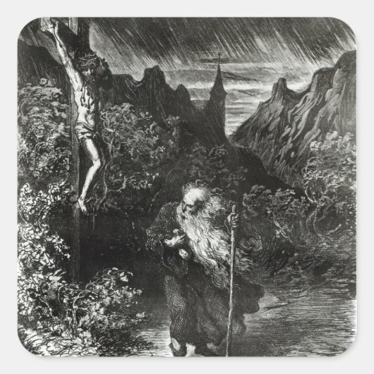 Sticker Carré Le juif errant (Devant)