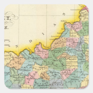 Sticker Carré Le Kentucky, Tennessee 4