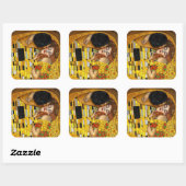 Sticker Carré Le Kiss Gustav Klimt (Feuille)