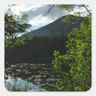 Sticker Carré Le lac Johns I au parc national de Glacier