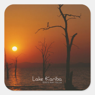 Sticker Carré Le lac Kariba