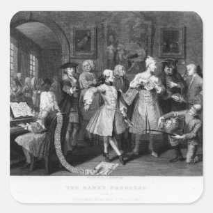 Sticker Carré Le Levier du Râle, plaque II