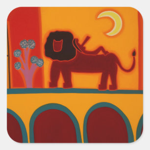 Sticker Carré Le Lion De Fulham Broadway 2008