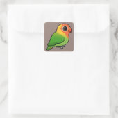 Sticker Carré Le Lovebird de Lilian (Sac)
