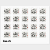 Sticker Carré Le Maître Croupier (Feuille)