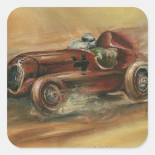 Sticker Carré Le Mans Racecar par Ethan Harper