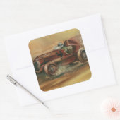 Sticker Carré Le Mans Racecar par Ethan Harper (Enveloppe)
