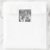 Sticker Carré Le mariage de la princesse Charlotte de (Sac)