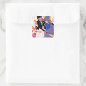 Sticker Carré Le mariage n'est pas pour moi (Sac)